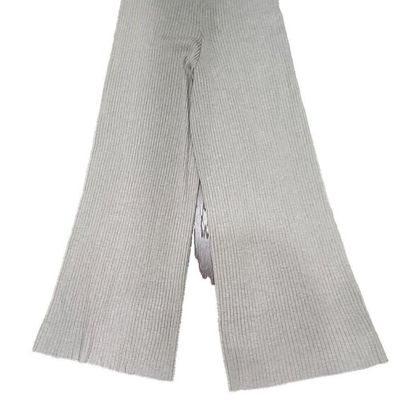 The Drop Sweater Pants Catalina Pull-On Rib Flare Beige NWOT Women's Large - Picture 6 of 10